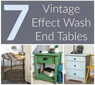 7 Vintage Effect Wash End Tables